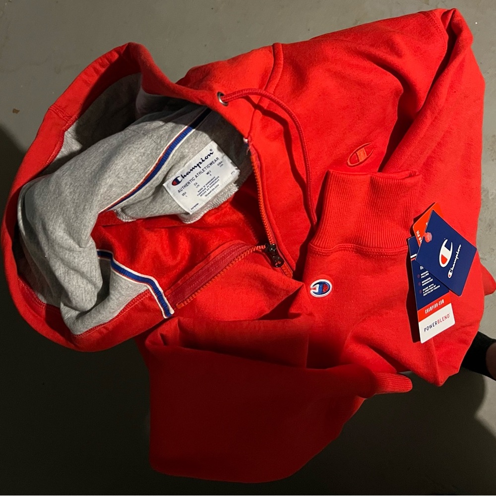 Large/ Team Red SCA/ Mens Fleece Zip Hoodie/ NWT